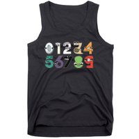 Math Number 09 Costume Boy Matching Number Lore Tank Top