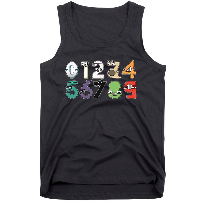 Math Number 09 Costume Boy Matching Number Lore Tank Top