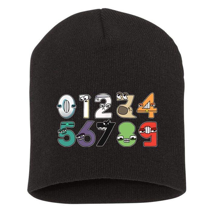 Math Number 09 Costume Boy Matching Number Lore Short Acrylic Beanie