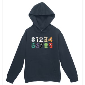 Math Number 09 Costume Boy Matching Number Lore Urban Pullover Hoodie