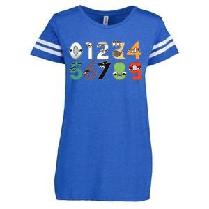 Math Number 09 Costume Boy Matching Number Lore Enza Ladies Jersey Football T-Shirt