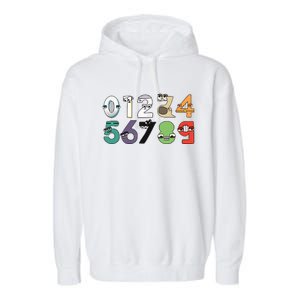 Math Number 09 Costume Boy Matching Number Lore Garment-Dyed Fleece Hoodie