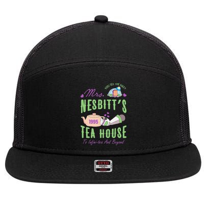 Mrs NesbitS 1995 Tea House Infinitea And Beyond 7 Panel Mesh Trucker Snapback Hat