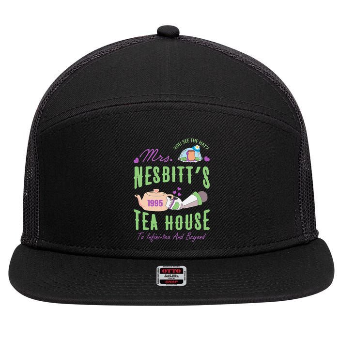 Mrs NesbitS 1995 Tea House Infinitea And Beyond 7 Panel Mesh Trucker Snapback Hat