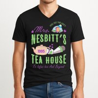 Mrs NesbitS 1995 Tea House Infinitea And Beyond V-Neck T-Shirt