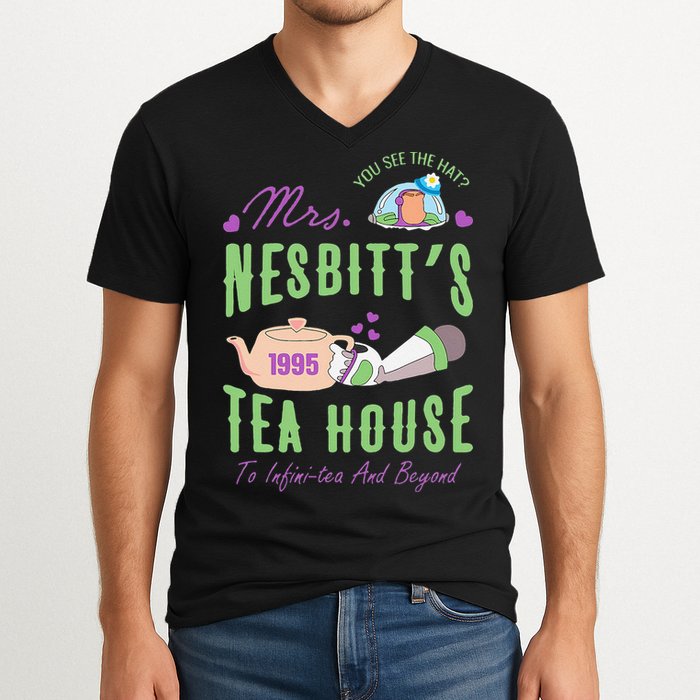 Mrs NesbitS 1995 Tea House Infinitea And Beyond V-Neck T-Shirt