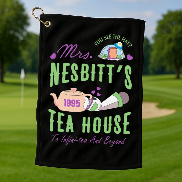 Mrs NesbitS 1995 Tea House Infinitea And Beyond Golf Towel