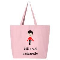Mii Need A Cigarette Funny Wii 25L Jumbo Tote