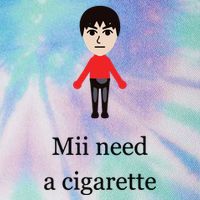 Mii Need A Cigarette Funny Wii Legacy Tie Dye Trucker Hat