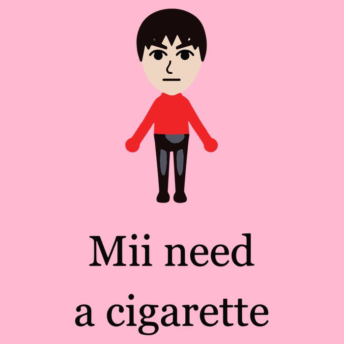 Mii Need A Cigarette Funny Wii Doggie Tank