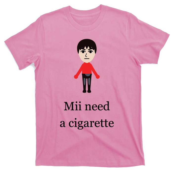 Mii Need A Cigarette Funny Wii T-Shirt