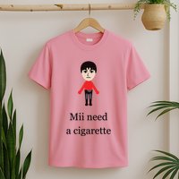 Mii Need A Cigarette Funny Wii T-Shirt