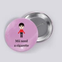 Mii Need A Cigarette Funny Wii Button