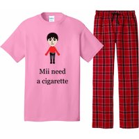 Mii Need A Cigarette Funny Wii Pajama Set