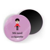 Mii Need A Cigarette Funny Wii Magnet