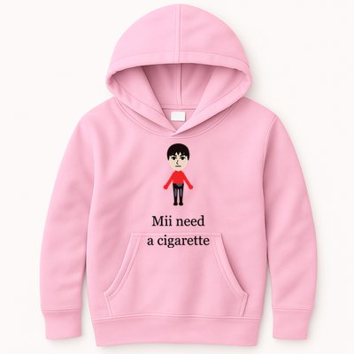 Mii Need A Cigarette Funny Wii Kids Hoodie