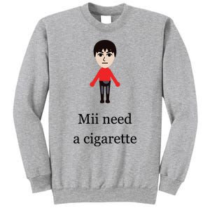 Mii Need A Cigarette Funny Wii Sweatshirt