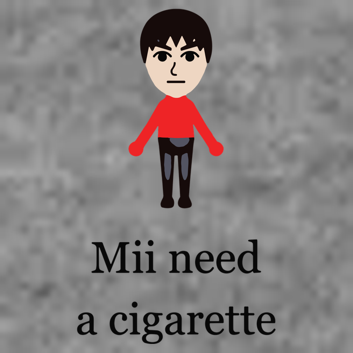 Mii Need A Cigarette Funny Wii Toddler Sweatshirt