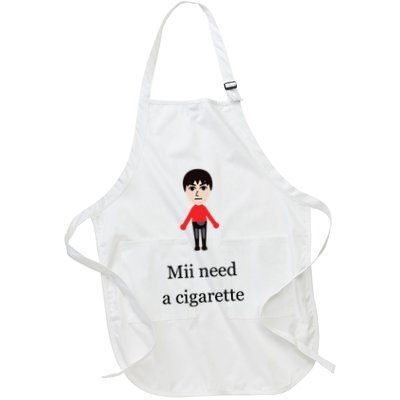 Mii Need A Cigarette Funny Wii Apron