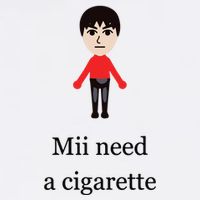 Mii Need A Cigarette Funny Wii Sweatshirt