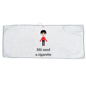 Mii Need A Cigarette Funny Wii Large Microfiber Waffle Golf Towel