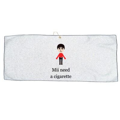 Mii Need A Cigarette Funny Wii Large Microfiber Waffle Golf Towel