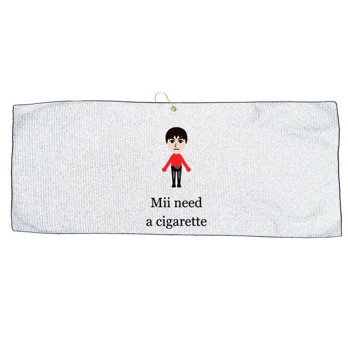 Mii Need A Cigarette Funny Wii Large Microfiber Waffle Golf Towel