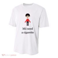 Mii Need A Cigarette Funny Wii Youth Performance Sprint T-Shirt