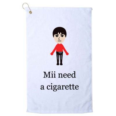 Mii Need A Cigarette Funny Wii Golf Towel