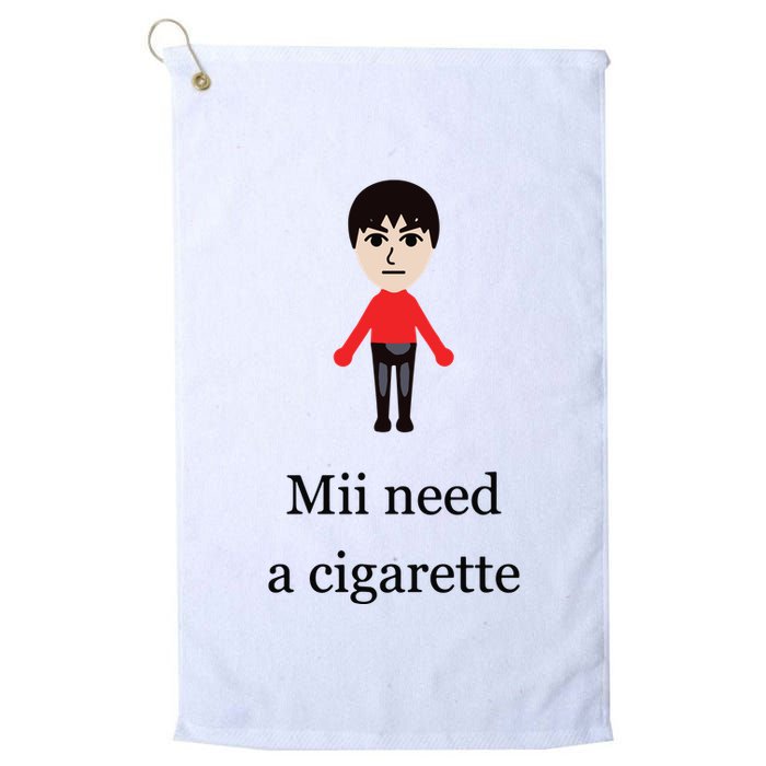 Mii Need A Cigarette Funny Wii Golf Towel