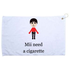 Mii Need A Cigarette Funny Wii Grommeted Golf Towel