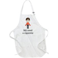 Mii Need A Cigarette Full-Length Apron With Pockets