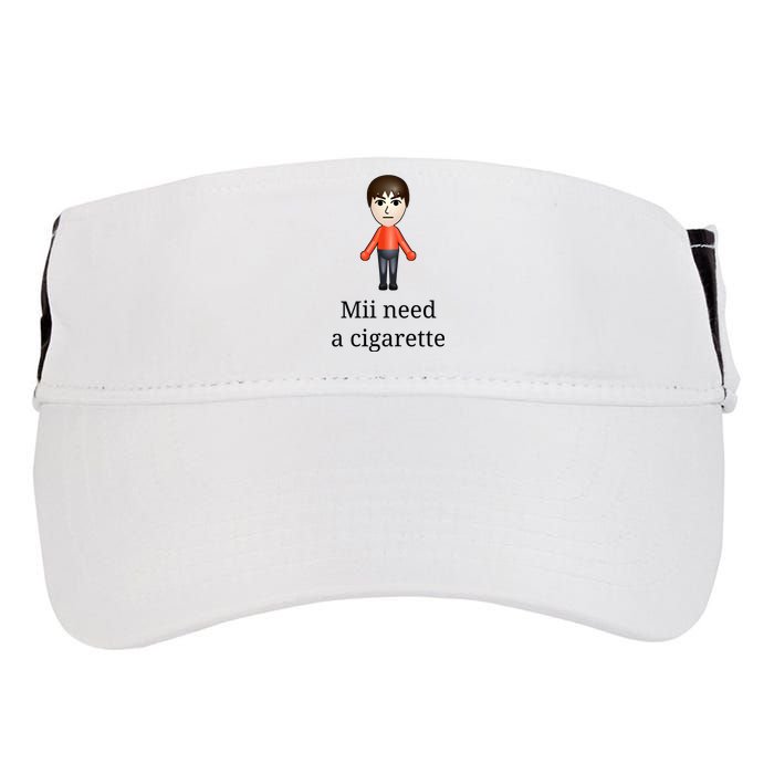 Mii Need A Cigarette Adult Drive Performance Visor