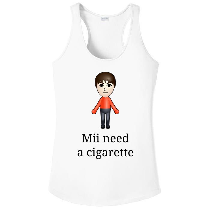 Mii Need A Cigarette Ladies PosiCharge Competitor Racerback Tank