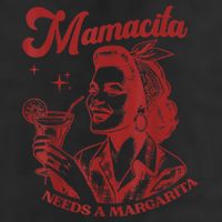 Mamacita Needs A Margarita Retro 7 Panel Mesh Trucker Snapback Hat