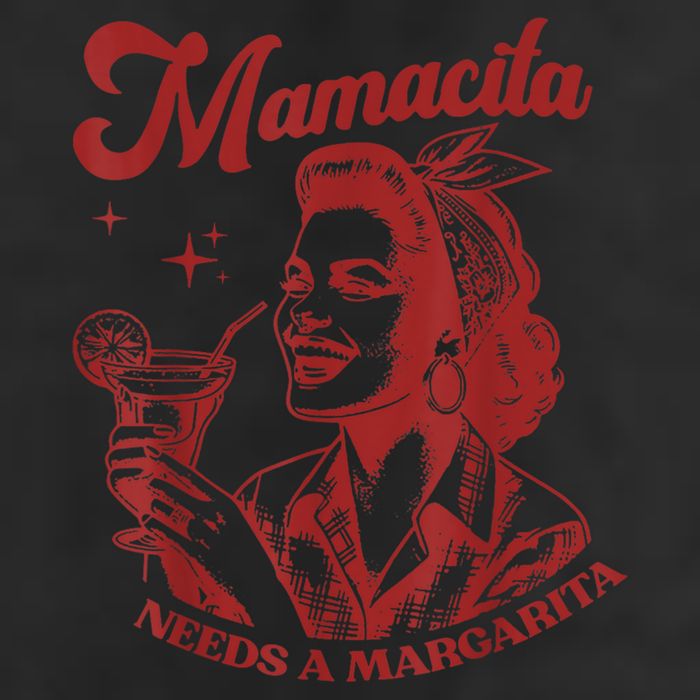 Mamacita Needs A Margarita Retro 7 Panel Mesh Trucker Snapback Hat