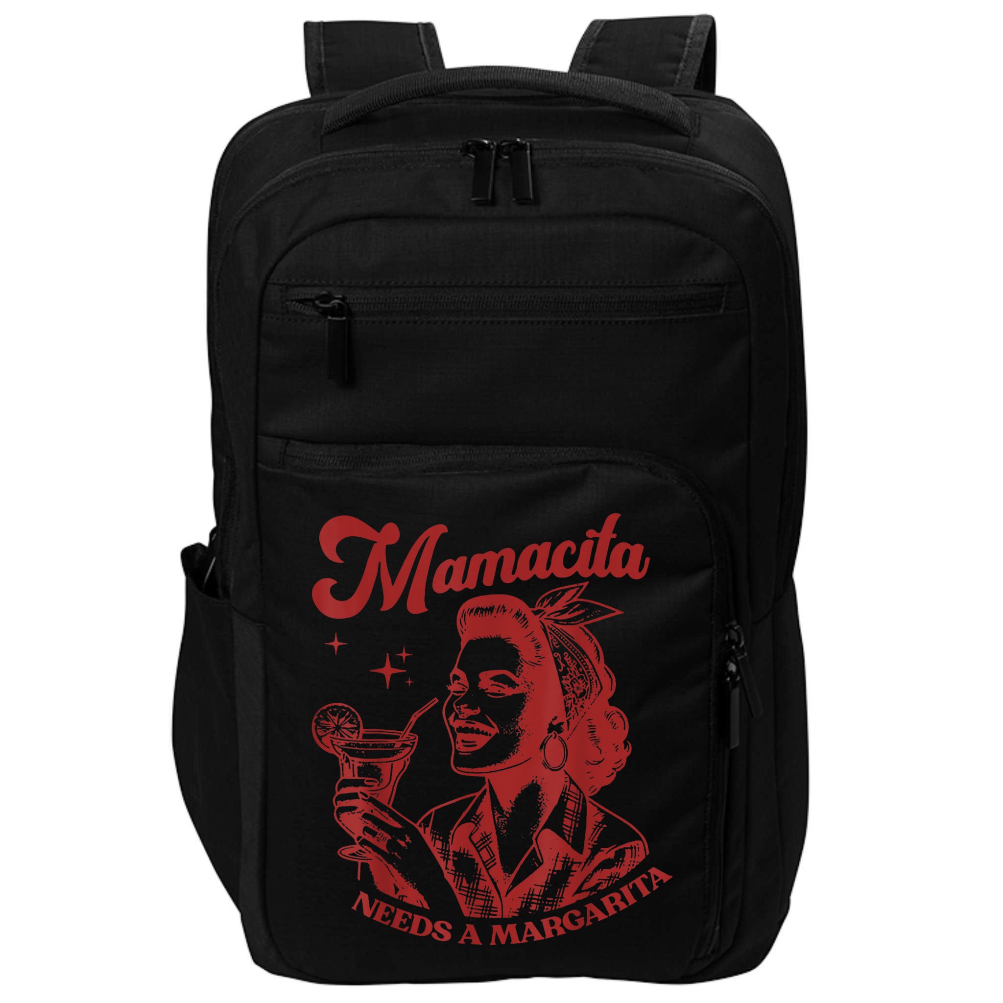 Mamacita Needs A Margarita Retro Impact Tech Backpack