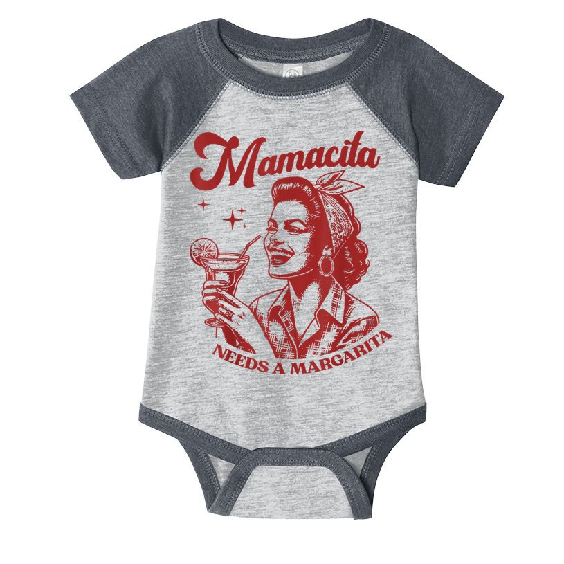 Mamacita Needs A Margarita Retro Infant Baby Jersey Bodysuit