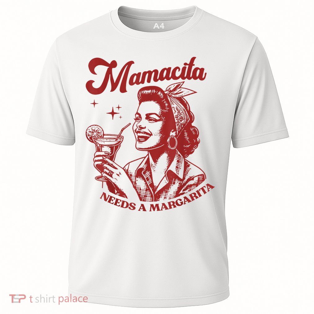 Mamacita Needs A Margarita Retro Performance Shirt