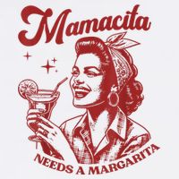 Mamacita Needs A Margarita Retro Cooling Performance Crew T-Shirt