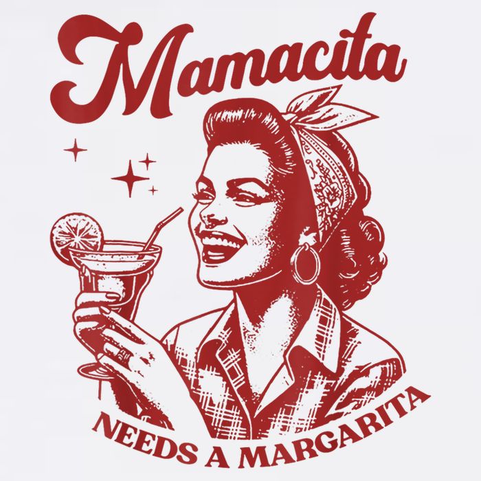 Mamacita Needs A Margarita Retro Cooling Performance Crew T-Shirt