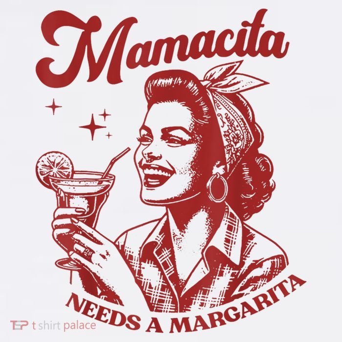 Mamacita Needs A Margarita Retro T-Shirt
