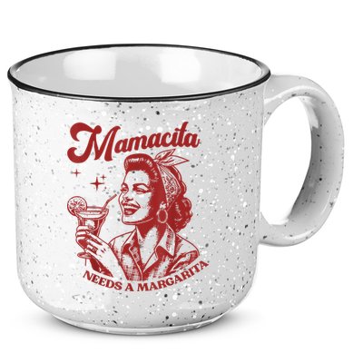 Mamacita Needs A Margarita Retro 15oz Campfire Ceramic Mug