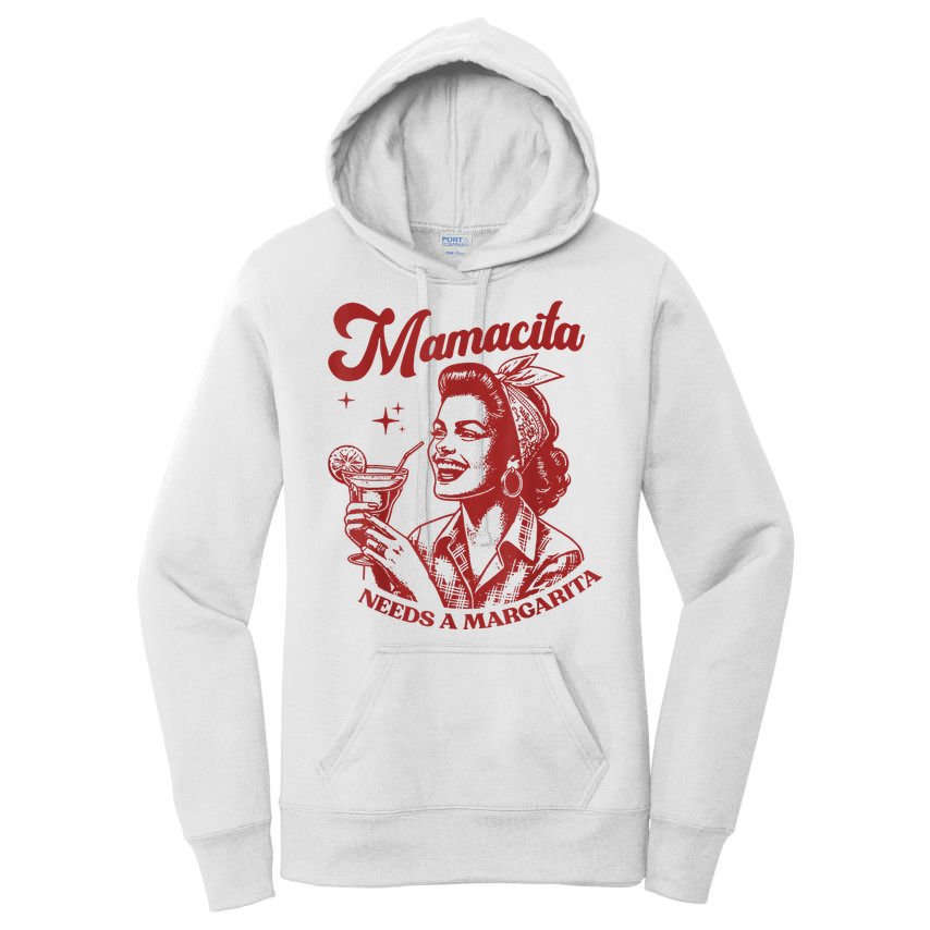 Mamacita Needs A Margarita Retro Women's Pullover Hoodie
