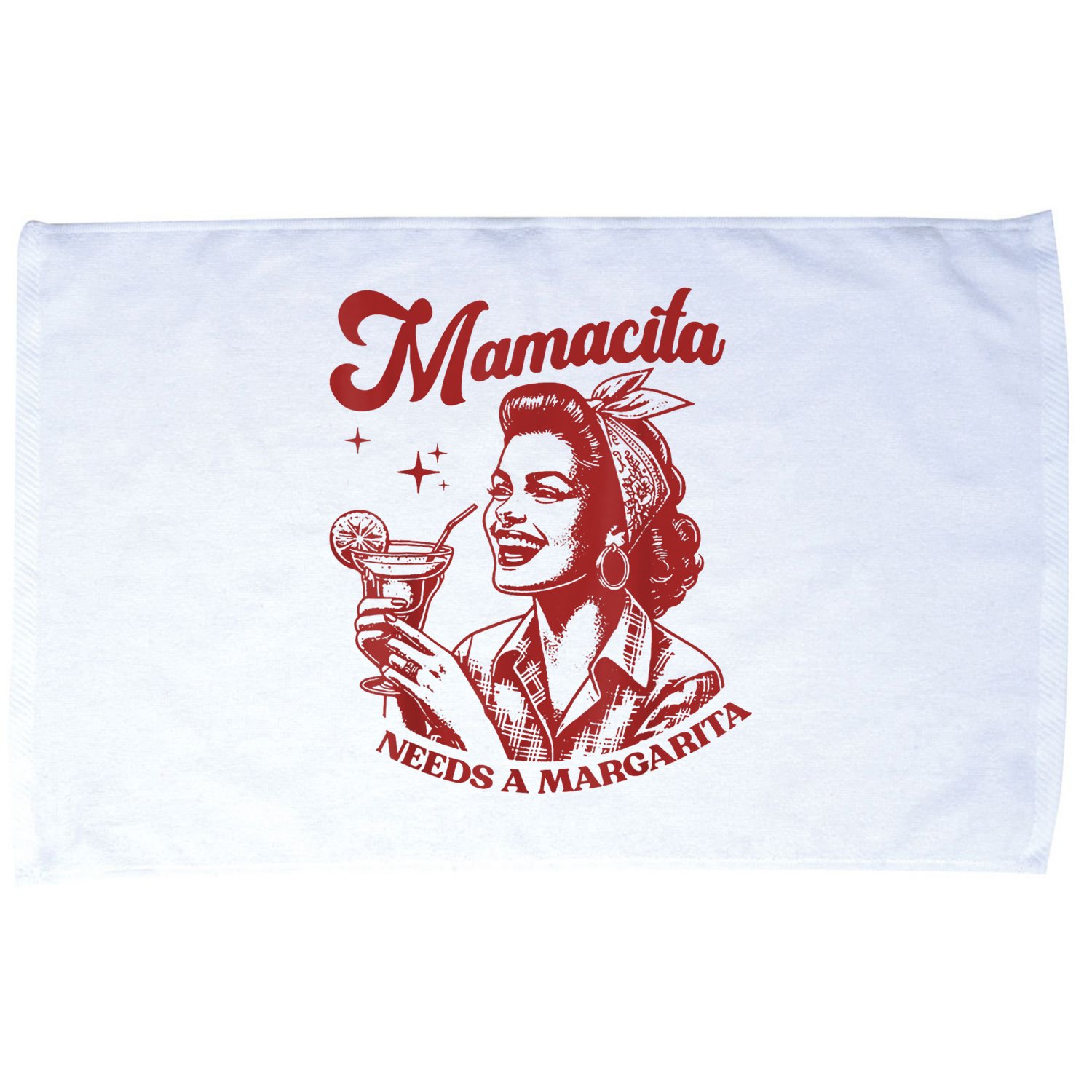 Mamacita Needs A Margarita Retro Microfiber Hand Towel