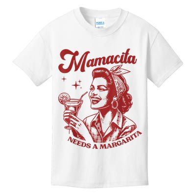 Mamacita Needs A Margarita Retro Kids T-Shirt