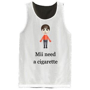 Mii Need A Cigarette Mesh Reversible Basketball Jersey Tank