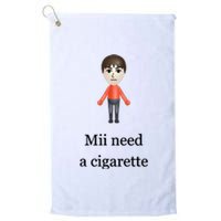 Mii Need A Cigarette Platinum Collection Golf Towel