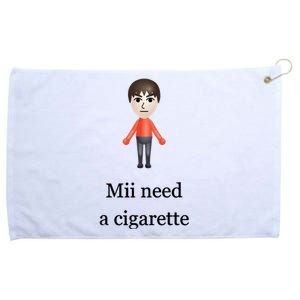 Mii Need A Cigarette Grommeted Golf Towel