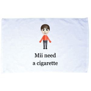 Mii Need A Cigarette Microfiber Hand Towel